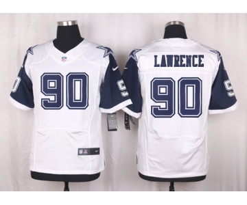 Men's Dallas Cowboys #90 DeMarcus Lawrence Nike White Color Rush 2015 NFL Elite Jersey