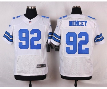 Men's Dallas Cowboys #92 Jeremy Mincey White Road NFL Nike Elite Jersey