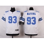 Men's Dallas Cowboys #93 Benson Mayowa White Road NFL Nike Elite Jersey