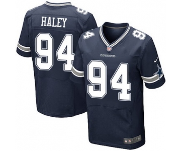 Men's Dallas Cowboys #94 Charles Haley Navy Blue Retired Player NFL Nike Elite Jersey