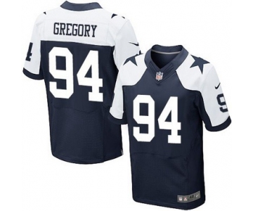 Men's Dallas Cowboys #94 Randy Gregory Navy Blue Thanksgiving Alternate NFL Nike Elite Jersey