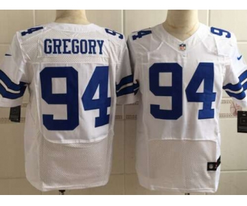 Men's Dallas Cowboys #94 Randy Gregory Nike White Elite Jersey