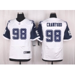 Men's Dallas Cowboys #98 Tyrone Crawford Nike White Color Rush 2015 NFL Elite Jersey