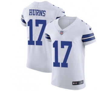 Men's Nike Dallas Cowboys #17 Allen Hurns White Stitched NFL Vapor Untouchable Elite Jersey