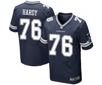 Men's Nike Dallas Cowboys #76 Greg Hardy Elite Navy Blue Team Color NFL Jersey