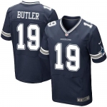 Nike Cowboys #19 Brice Butler Navy Blue Team Color Men's Stitched NFL Elite Jersey