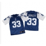 Nike Cowboys #33 Tony Dorsett Navy BlueWhite Throwback Men's Stitched NFL Elite Jersey