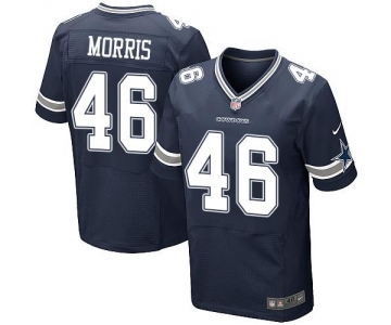 Nike Cowboys #46 Alfred Morris Navy Blue Team Color Men's Stitched NFL Elite Jersey