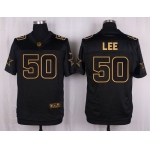 Nike Cowboys #50 Sean Lee Black Men's Stitched NFL Elite Pro Line Gold Collection Jersey