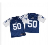 Nike Cowboys #50 Sean Lee Navy BlueWhite Throwback Men's Stitched NFL Elite Jersey