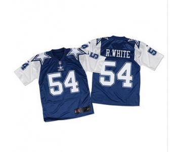 Nike Cowboys #54 Randy White Navy BlueWhite Throwback Men's Stitched NFL Elite Jersey