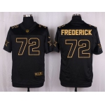 Nike Cowboys #72 Travis Frederick Black Men's Stitched NFL Elite Pro Line Gold Collection Jersey