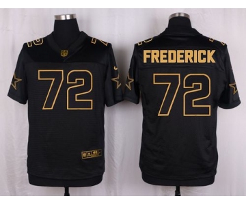 Nike Cowboys #72 Travis Frederick Black Men's Stitched NFL Elite Pro Line Gold Collection Jersey