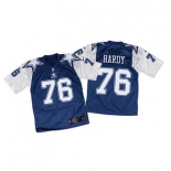 Nike Cowboys #76 Greg Hardy Navy BlueWhite Throwback Men's Stitched NFL Elite Jersey