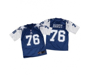 Nike Cowboys #76 Greg Hardy Navy BlueWhite Throwback Men's Stitched NFL Elite Jersey