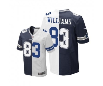 Nike Cowboys #83 Terrance Williams Navy Blue White Men's Stitched NFL Elite Split Jersey