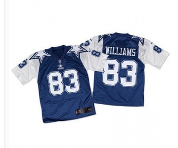 Nike Cowboys #83 Terrance Williams Navy BlueWhite Throwback Men's Stitched NFL Elite Jersey