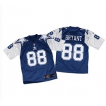 Nike Cowboys #88 Dez Bryant Navy BlueWhite Throwback Men's Stitched NFL Elite Jersey