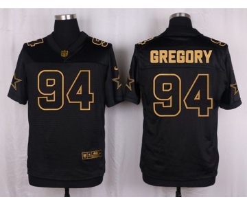 Nike Cowboys #94 Randy Gregory Black Men's Stitched NFL Elite Pro Line Gold Collection Jersey