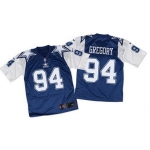 Nike Cowboys #94 Randy Gregory Navy BlueWhite Throwback Men's Stitched NFL Elite Jersey