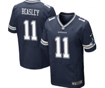 Nike Dallas Cowboys #11 Cole Beasley Blue Elite Jersey