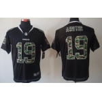 Nike Dallas Cowboys #19 Miles Austin Black With Camo Elite Jersey