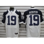 Nike Dallas Cowboys #19 Miles Austin White Thanksgiving Elite Jersey