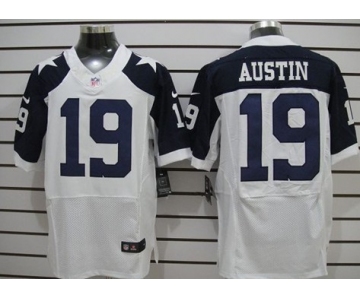 Nike Dallas Cowboys #19 Miles Austin White Thanksgiving Elite Jersey