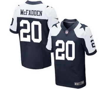 Nike Dallas Cowboys #20 Darren McFadden Blue Thanksgiving Elite Jersey