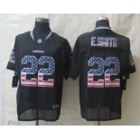 Nike Dallas Cowboys #22 Emmitt Smith 2014 USA Flag Fashion Black Elite Jersey