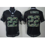 Nike Dallas Cowboys #22 Emmitt Smith Black With Camo Elite Jersey