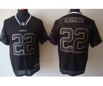 Nike Dallas Cowboys #22 Emmitt Smith Lights Out Black Elite Jersey