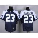 Nike Dallas Cowboys #23 Jakar Hamilton Blue Thanksgiving Elite Jersey