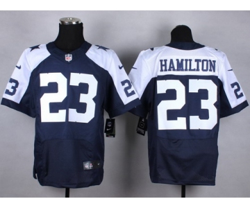 Nike Dallas Cowboys #23 Jakar Hamilton Blue Thanksgiving Elite Jersey