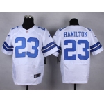 Nike Dallas Cowboys #23 Jakar Hamilton White Elite Jersey