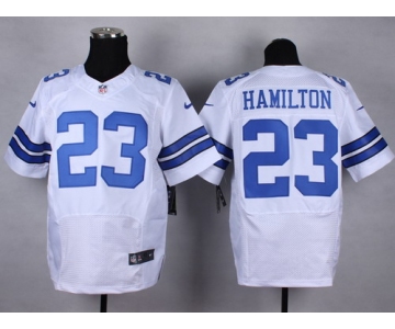 Nike Dallas Cowboys #23 Jakar Hamilton White Elite Jersey