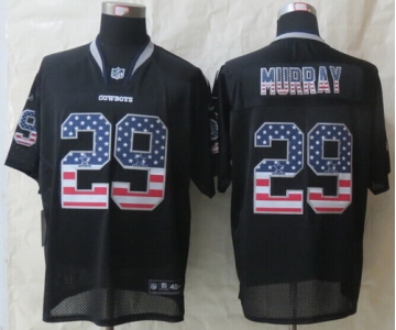 Nike Dallas Cowboys #29 DeMarco Murray 2014 USA Flag Fashion Black Elite Jersey