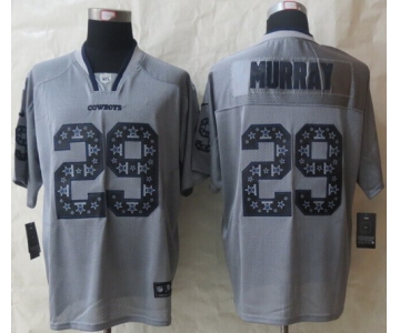 Nike Dallas Cowboys #29 DeMarco Murray Lights Out Gray Ornamented Elite Jersey