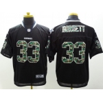 Nike Dallas Cowboys #33 Tony Dorsett Black With Camo Elite Jersey