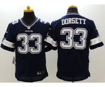 Nike Dallas Cowboys #33 Tony Dorsett Blue Elite Jersey