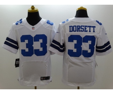 Nike Dallas Cowboys #33 Tony Dorsett White Elite Jersey