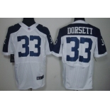 Nike Dallas Cowboys #33 Tony Dorsett White Thanksgiving Elite Jersey