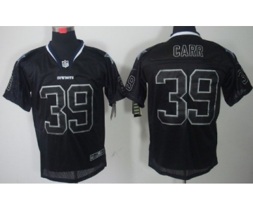 Nike Dallas Cowboys #39 Brandon Carr Lights Out Black Elite Jersey