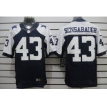 Nike Dallas Cowboys #43 Gerald Sensabaugh Blue Thanksgiving Elite Jersey