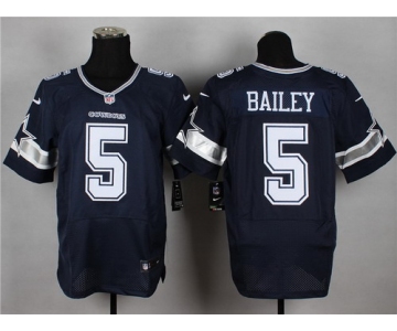 Nike Dallas Cowboys #5 Dan Bailey Blue Elite Jersey