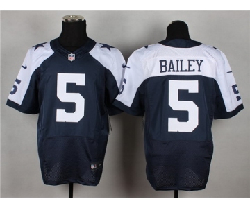 Nike Dallas Cowboys #5 Dan Bailey Blue Thanksgiving Elite Jersey