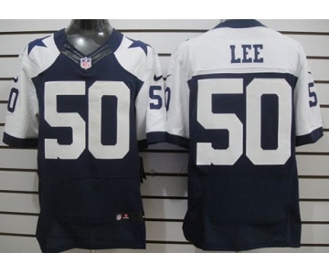 Nike Dallas Cowboys #50 Sean Lee Blue Thanksgiving Elite Jersey