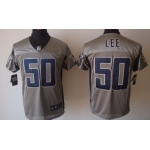 Nike Dallas Cowboys #50 Sean Lee Gray Shadow Elite Jersey