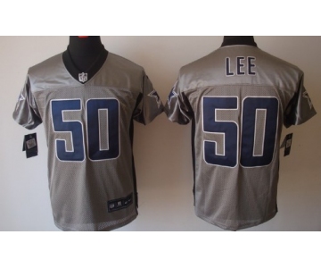 Nike Dallas Cowboys #50 Sean Lee Gray Shadow Elite Jersey