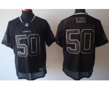 Nike Dallas Cowboys #50 Sean Lee Lights Out Black Elite Jersey